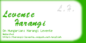 levente harangi business card